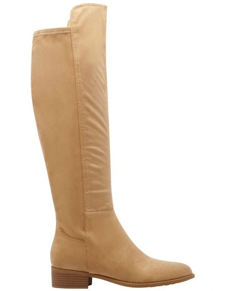 Nayli Knee High Boot in Tan