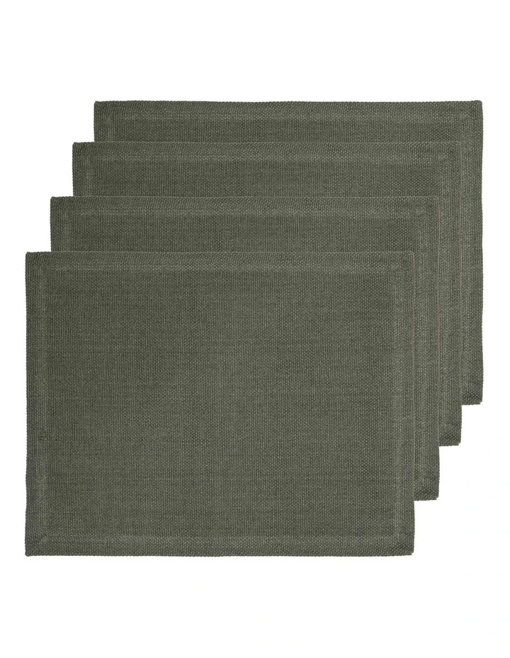 Lina Placemat 4 Pack in Moss