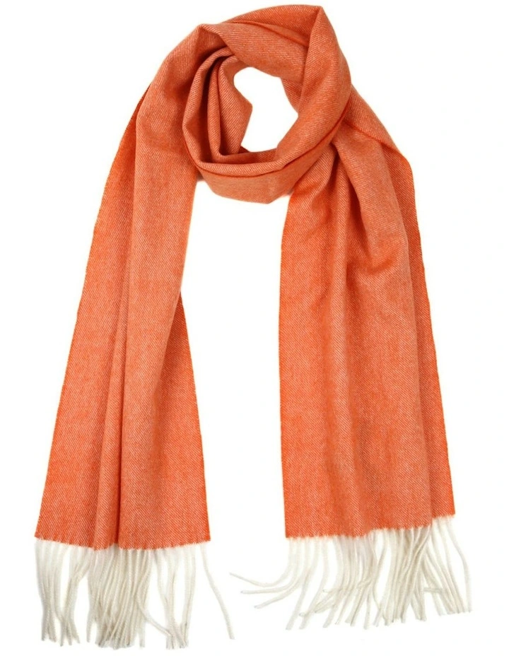 Sten Plain Scarf in Orange