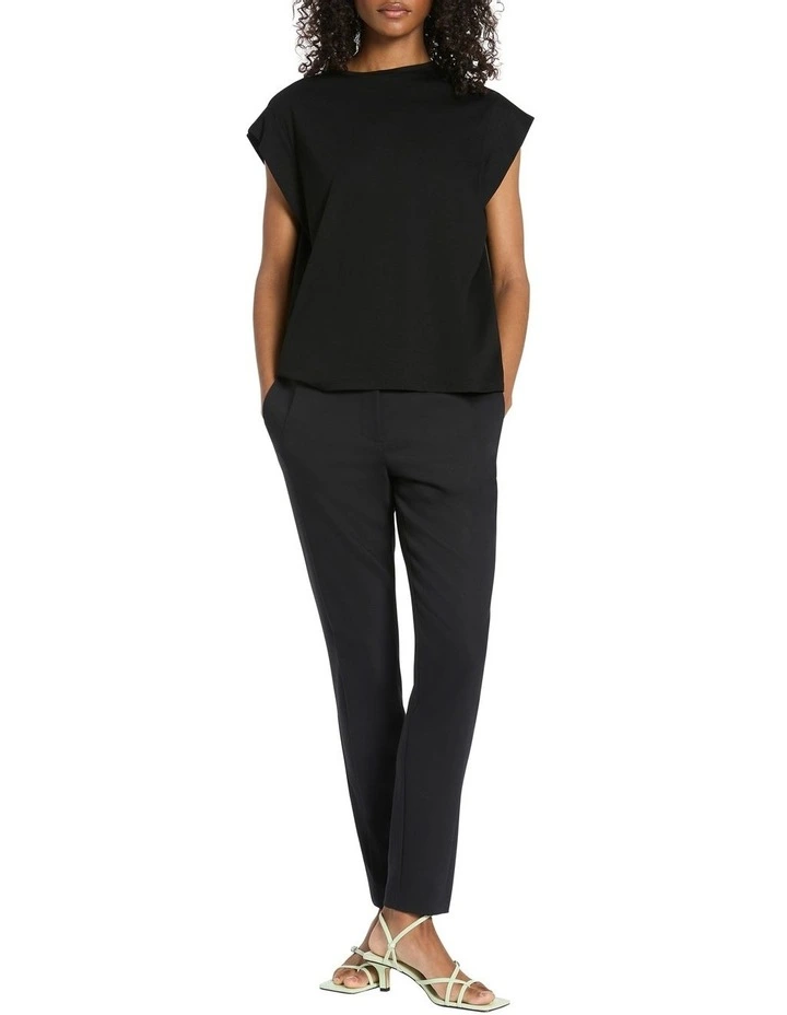 Lola Boxy Tee in Black