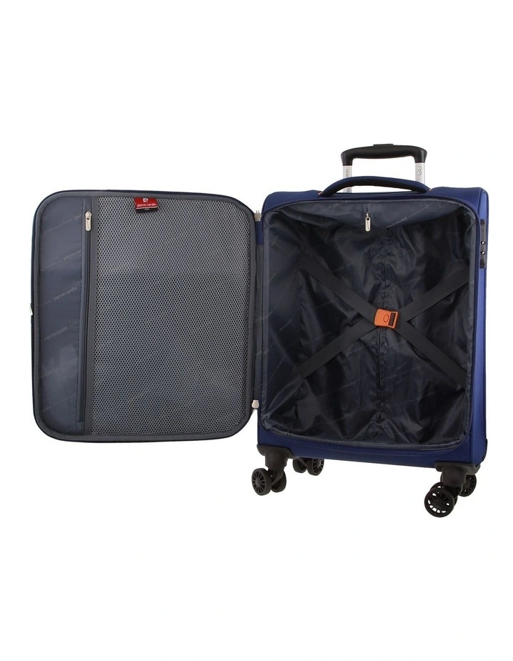 Vivant 55cm Cabin Soft-Shell Suitcase in Navy