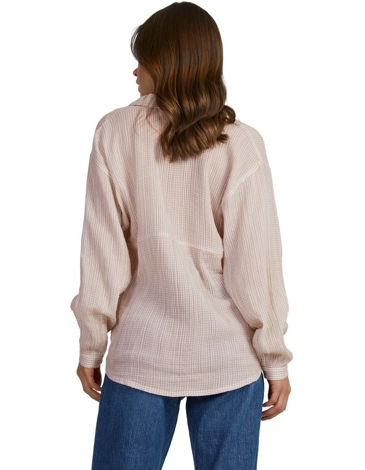 Chasing Sun Days Long Sleeve Shirt in Porcini Manovich
