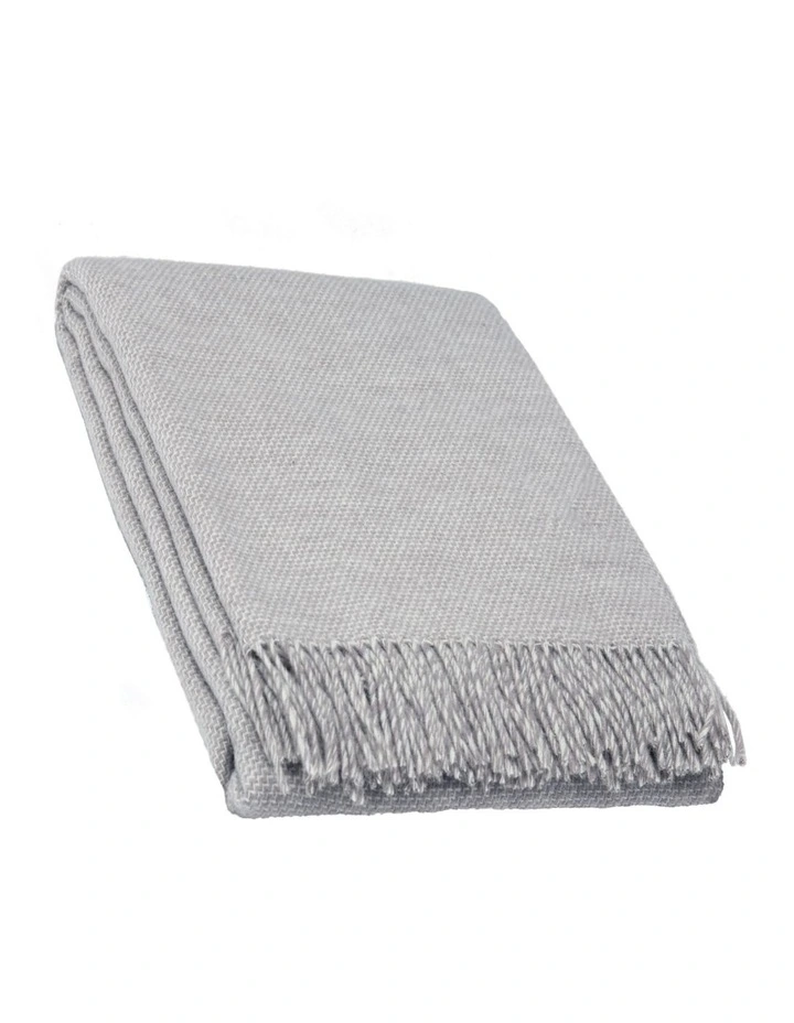 Cambridge Throw Blanket in Silver