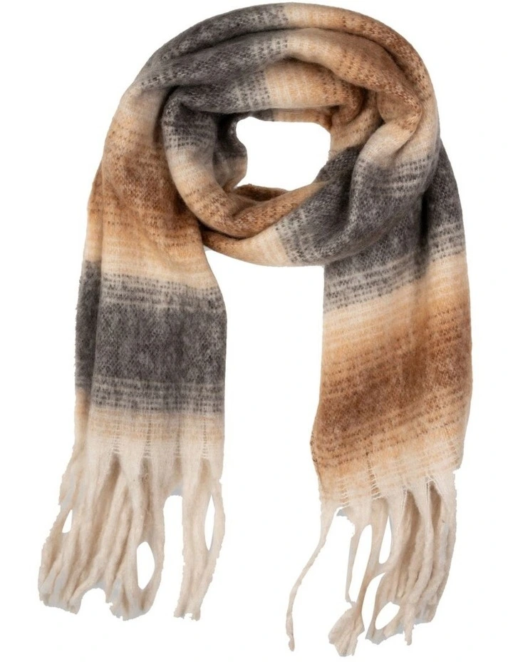 Marle Stripe Scarf in Brown/Black