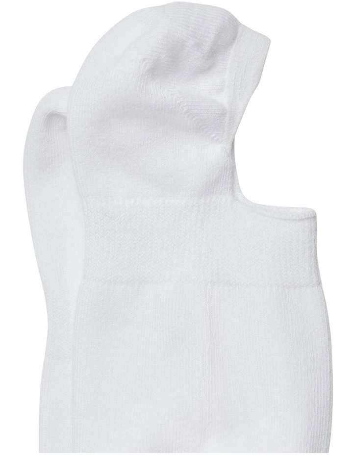 No Show Sock in White