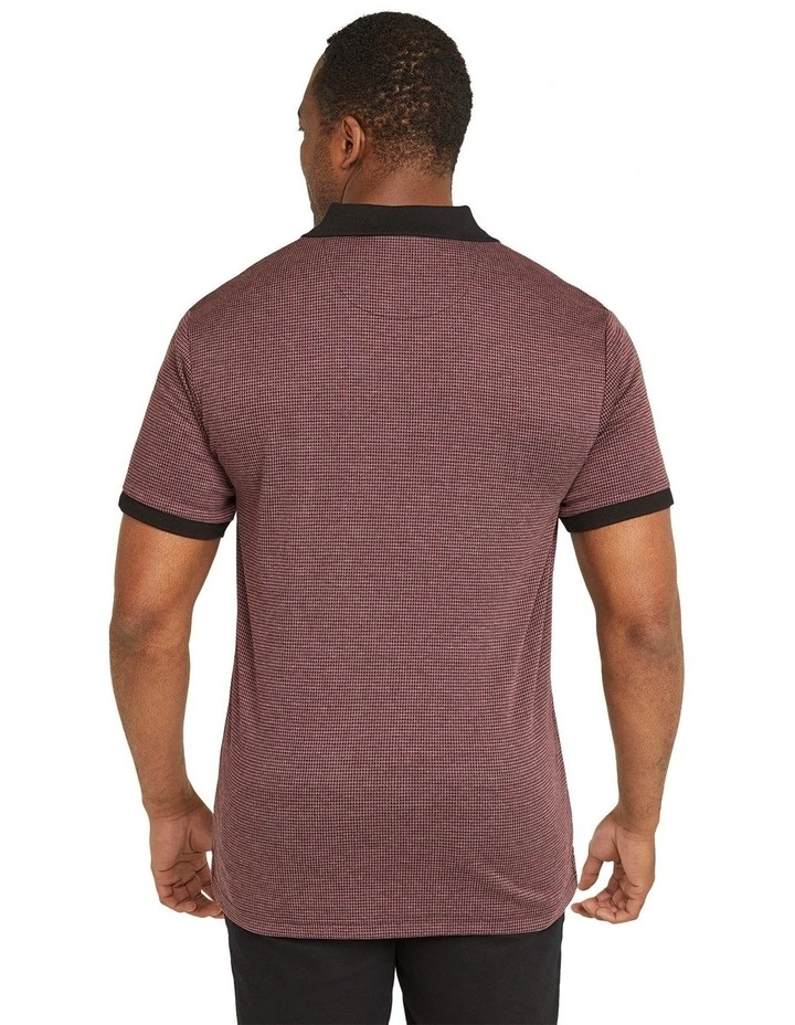 Bennett Jacquard Polo in Pink