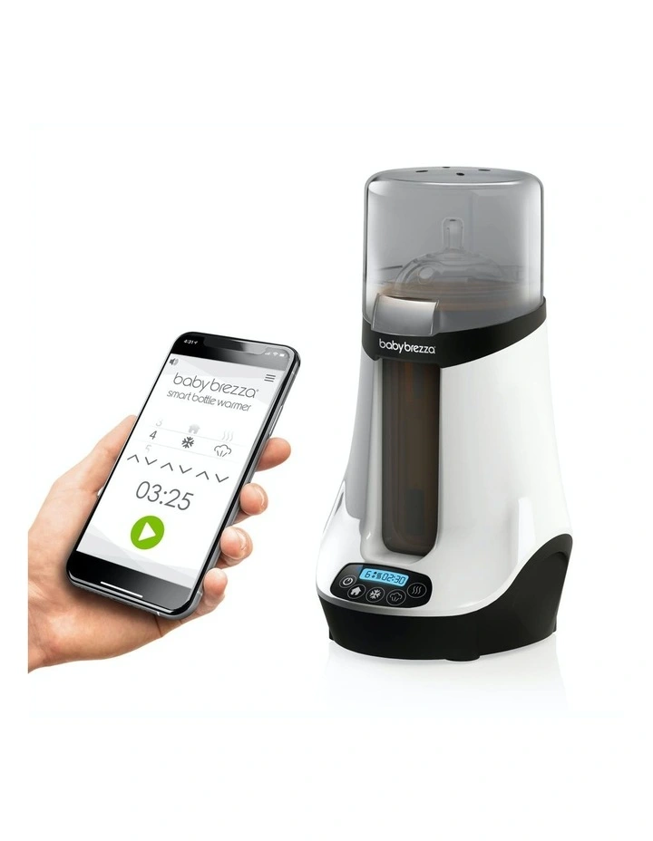 Baby Brezza Safe and Smart Bottle Warmer in White/Black