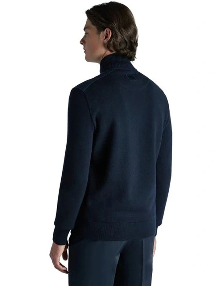 Sweater Knit Puffer in Navy