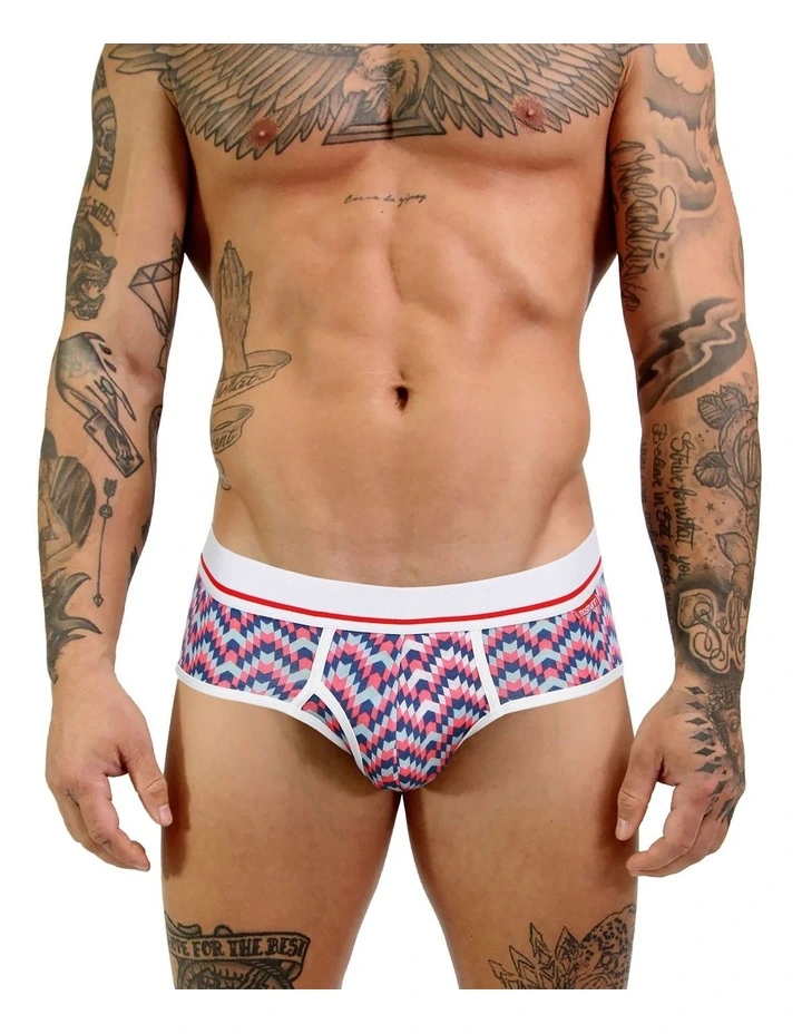 Mens Bamboo Brief in Multi