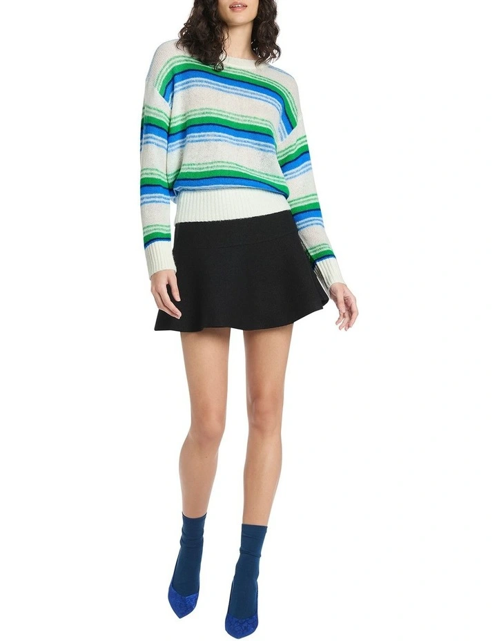 It's My Life Stripe Knit in Ivory Stripe
