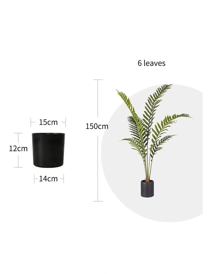 Artificial Foot Fern Tree in 150cm in Assorted