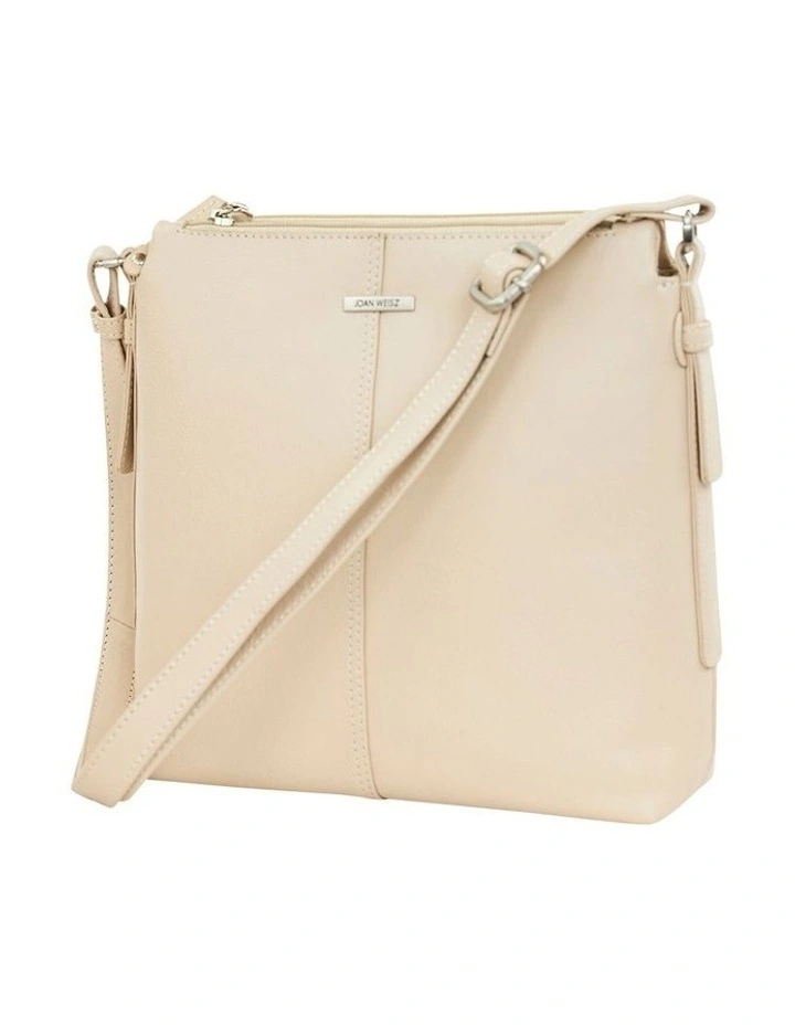 Coast Leather Crossbody Bag in Sand