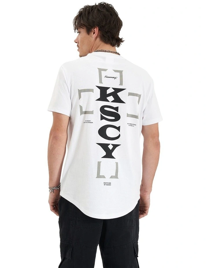 Redemption Dual Curved Tee in White