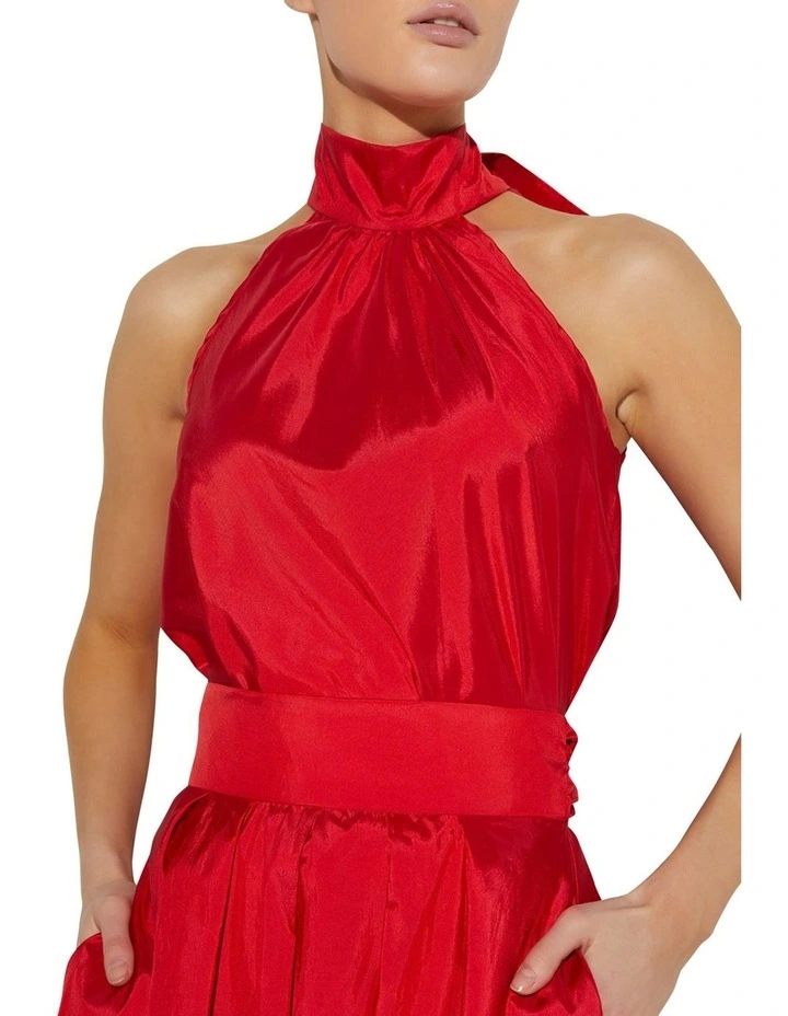 Ava Halter Top in Red