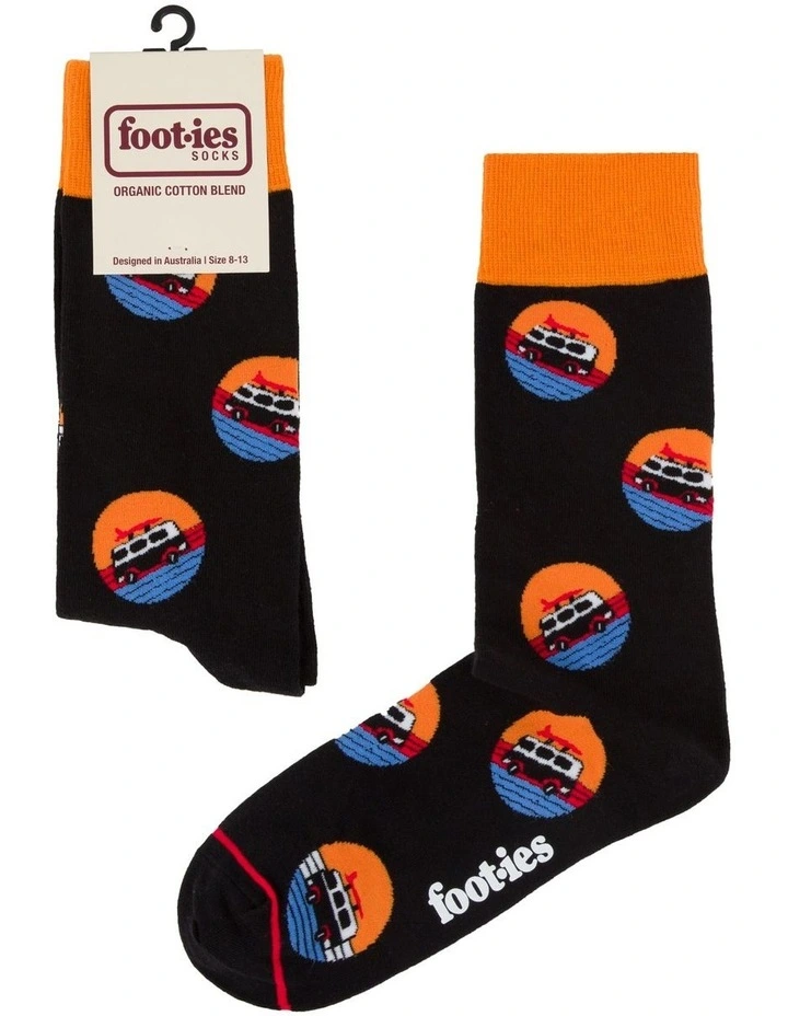 Daytripper Organic Cotton Socks in Black