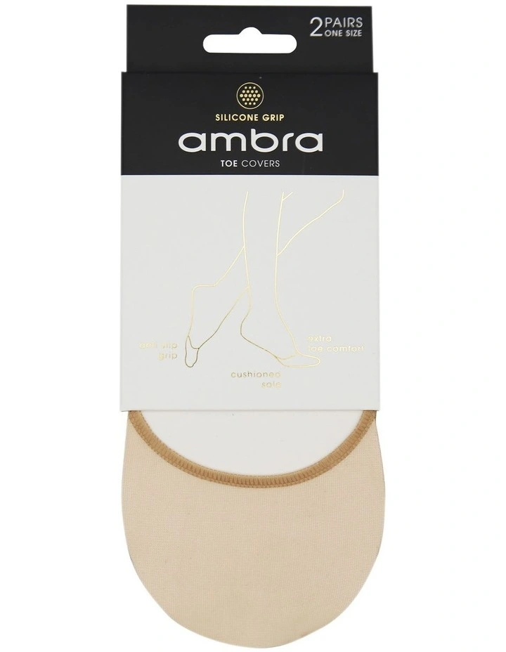 Toe Cover Socks 2 Pack in Black