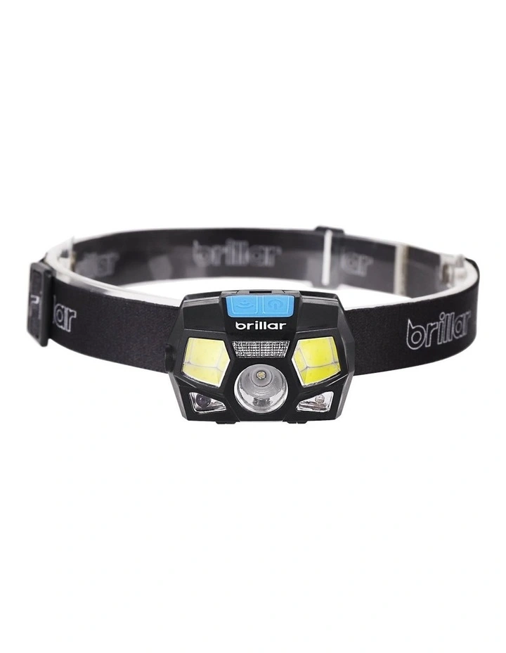 Sixth Sense 200 Lumen 6 Mode Rechargeable Headlamp Black