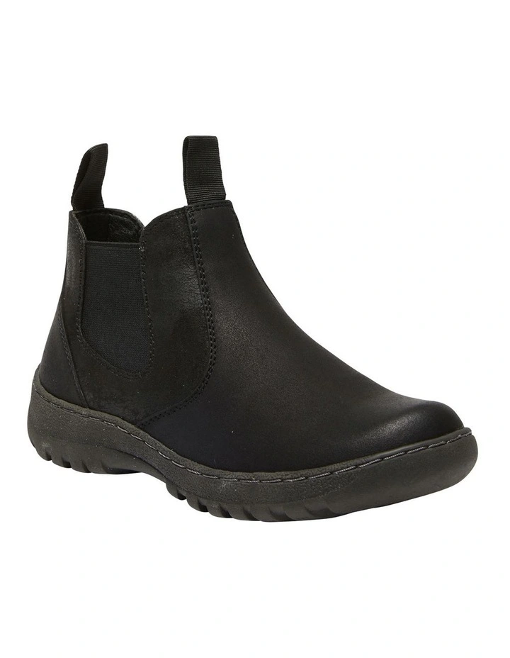 Emmett Boots in Black Micro