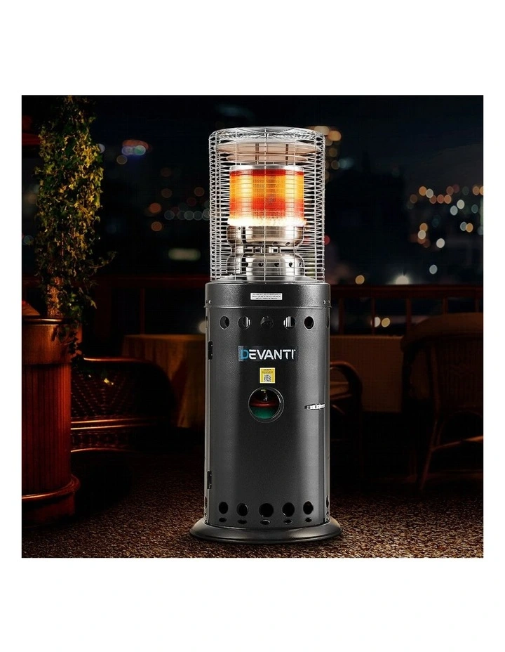 Outdoor Gas Patio Heater in Black