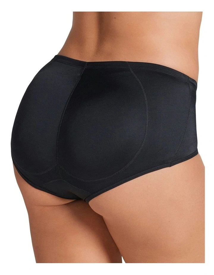 Magic Padded Instant Booty Lifting Brief in Black