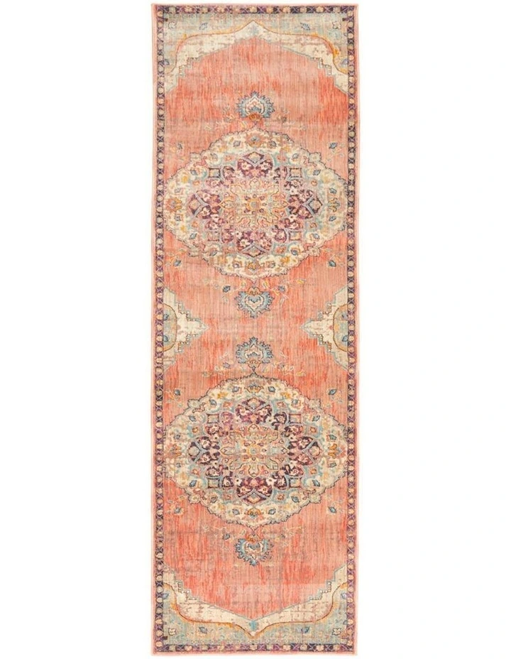 Odyssey 120 Terracotta Runner Rug in Orange