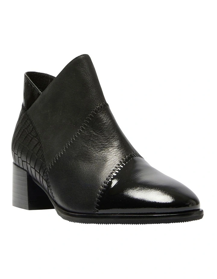 Austin Boots in Black Multi Leather