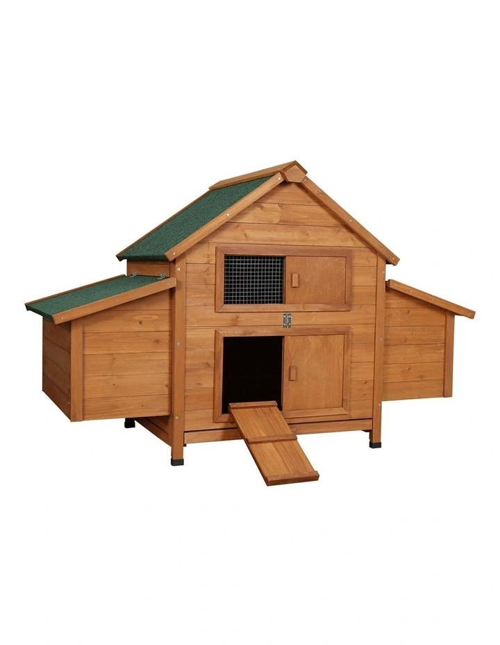 Pet Hutch 150x68x96cm in Brown