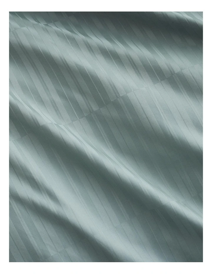 Saxton Tailored Quilt Cover in Blue Fog