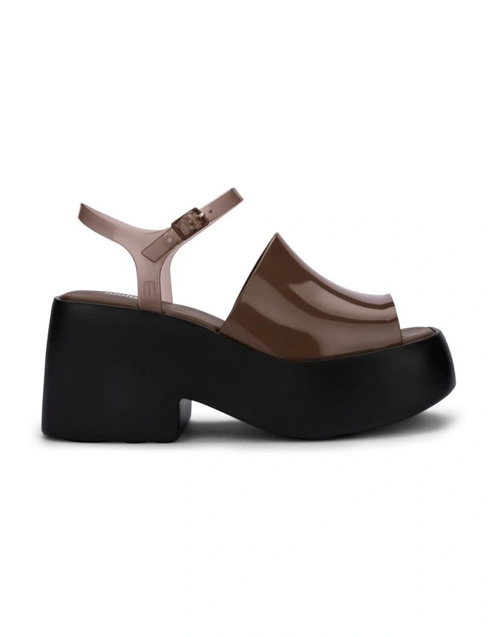 Melissa Pose Heels Sandals in Black/Brown
