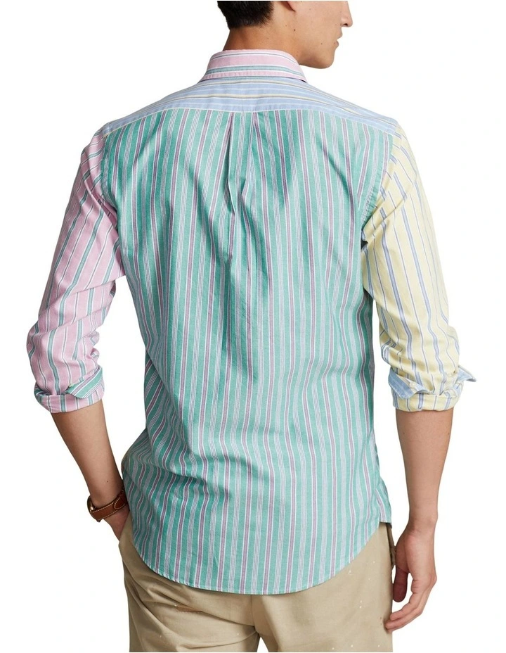 Classic Fit Striped Oxford Fun Shirt in Multi