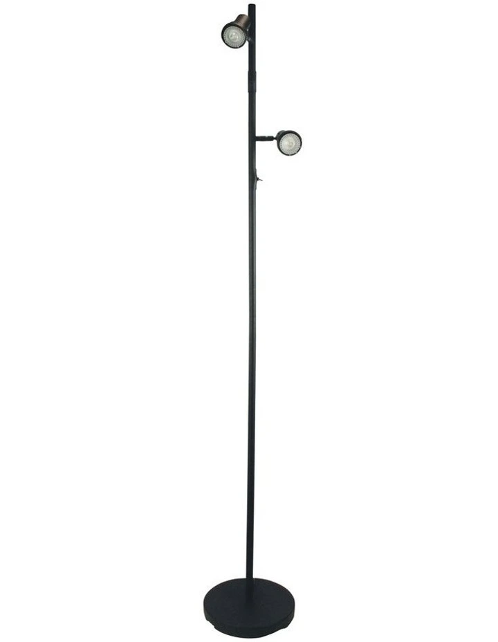 Daxam LED Twin Floor Lamp Black