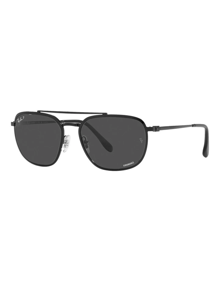 RB3708 Chromance Polarised Sunglasses in Black