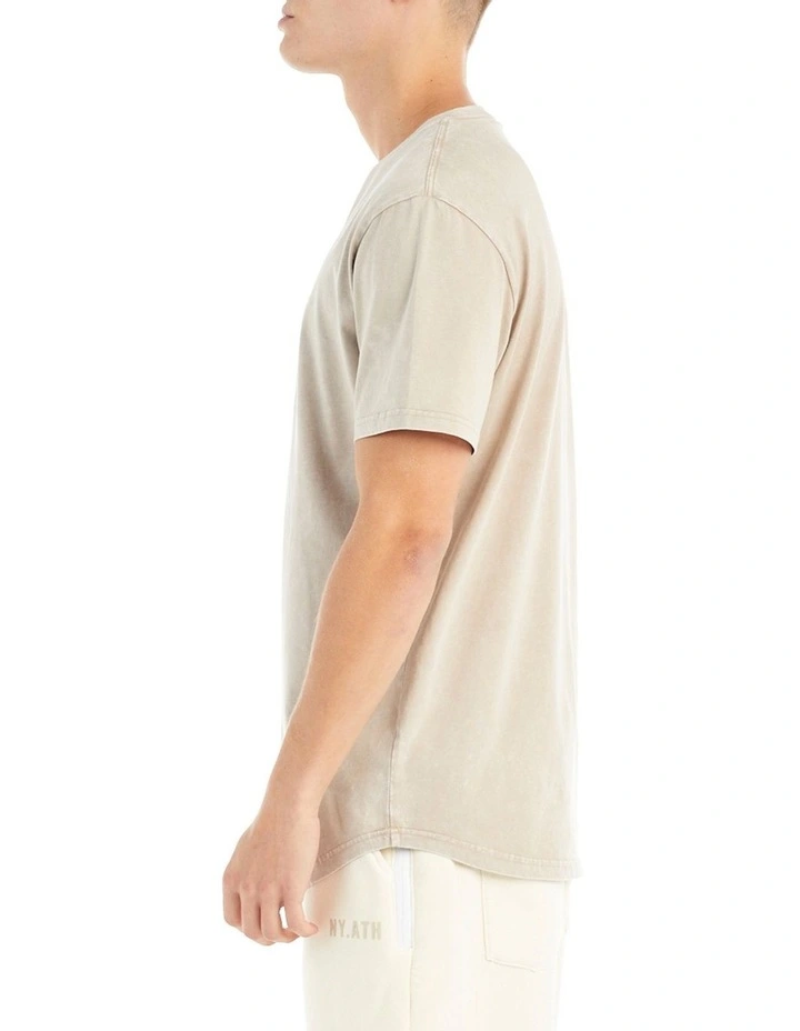 Athletic Club Tee in Acid Beige