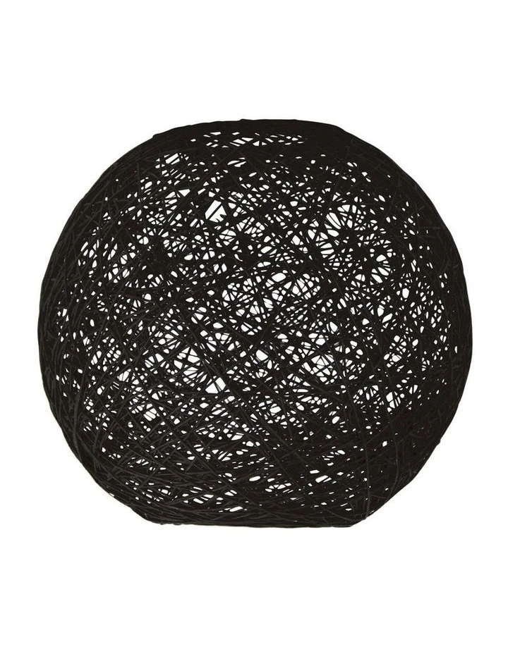 Kono 25cm DIY Flush Mount Lamp Shade Only Black