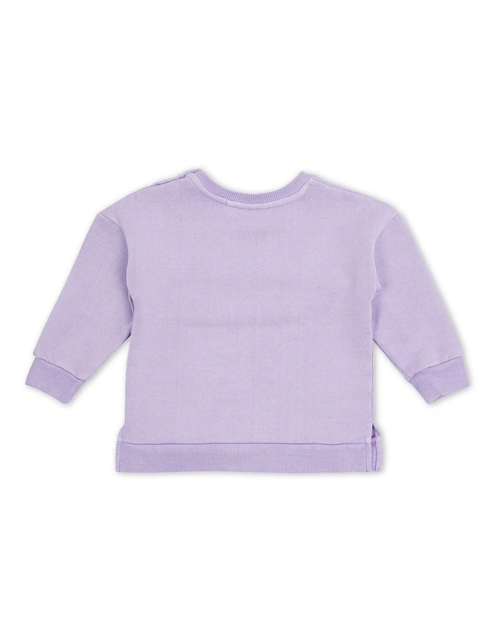 Raffael Crew Sweat Top (Sizes 0-5) in Purple