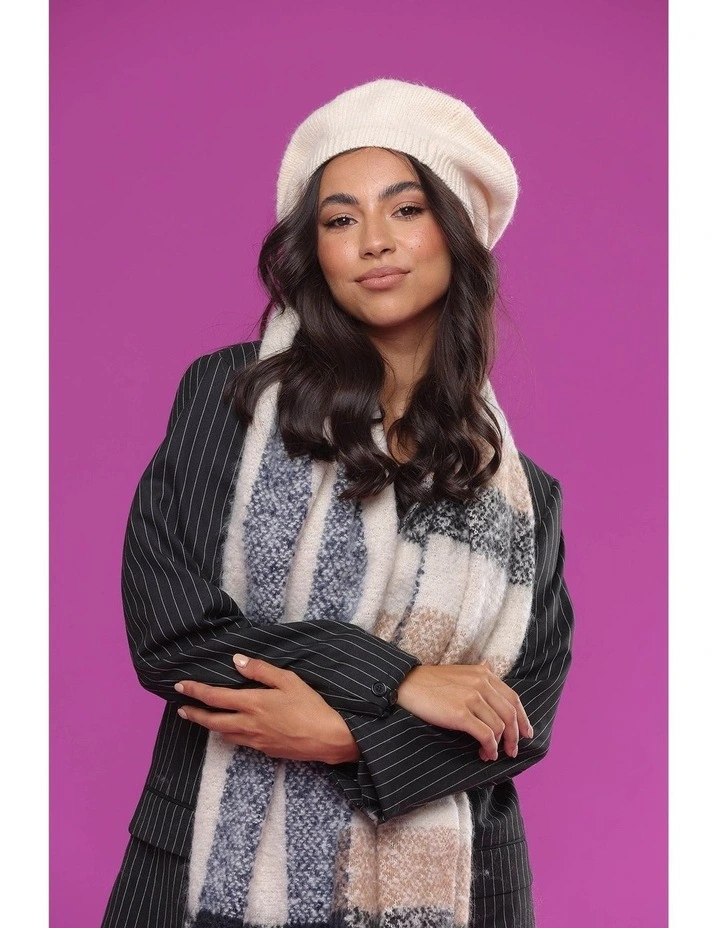 Stevie Beret in Cream