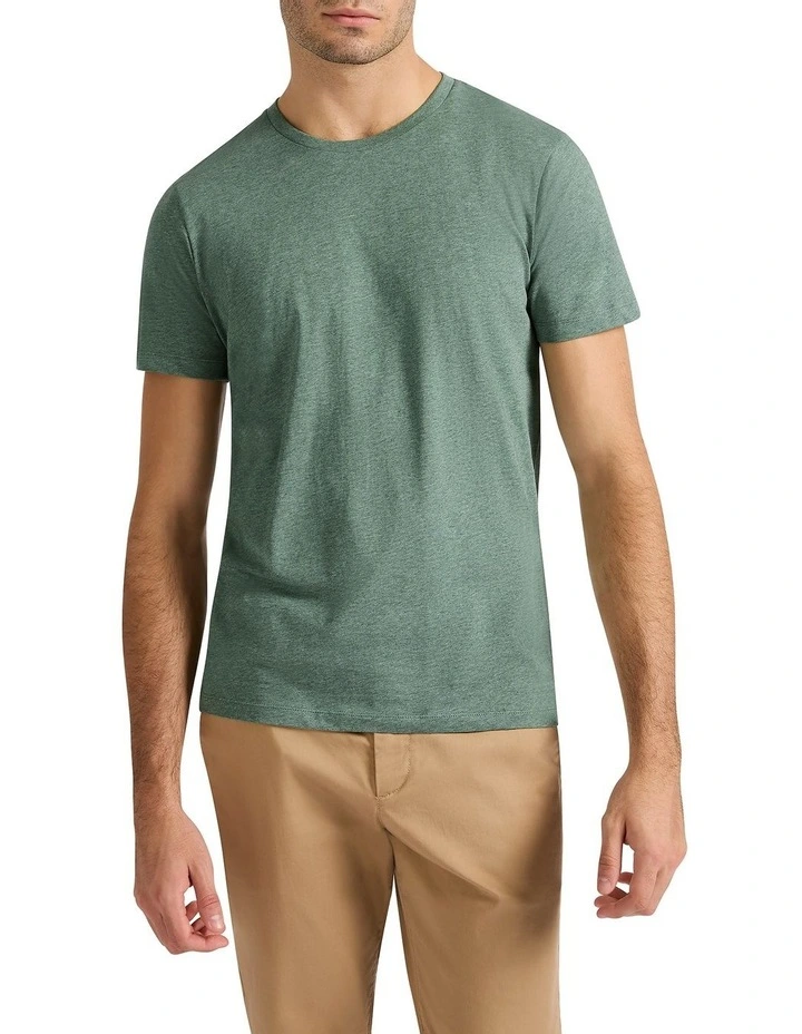 Marle Brando Crew Neck T-shirt in Agave Marle