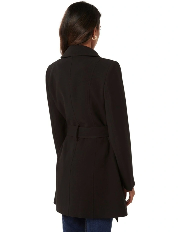 Martha Mac Trench Coat in Black