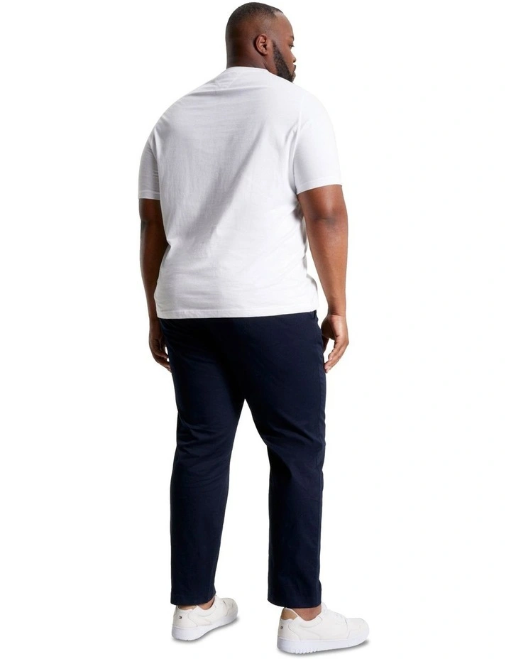 Big & Tall Logo Slim Fit Jersey T-shirt in White