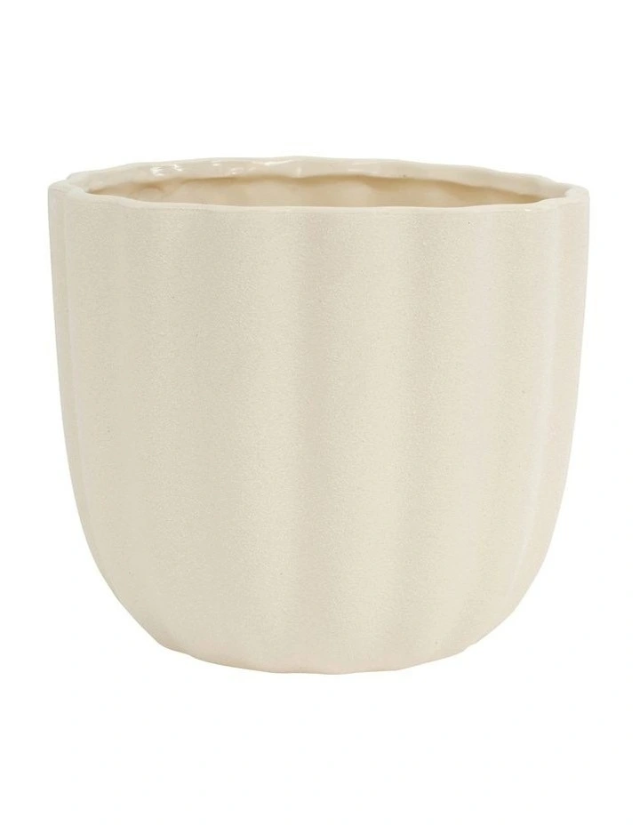 Kimba Planter 18x16cm in Antique White
