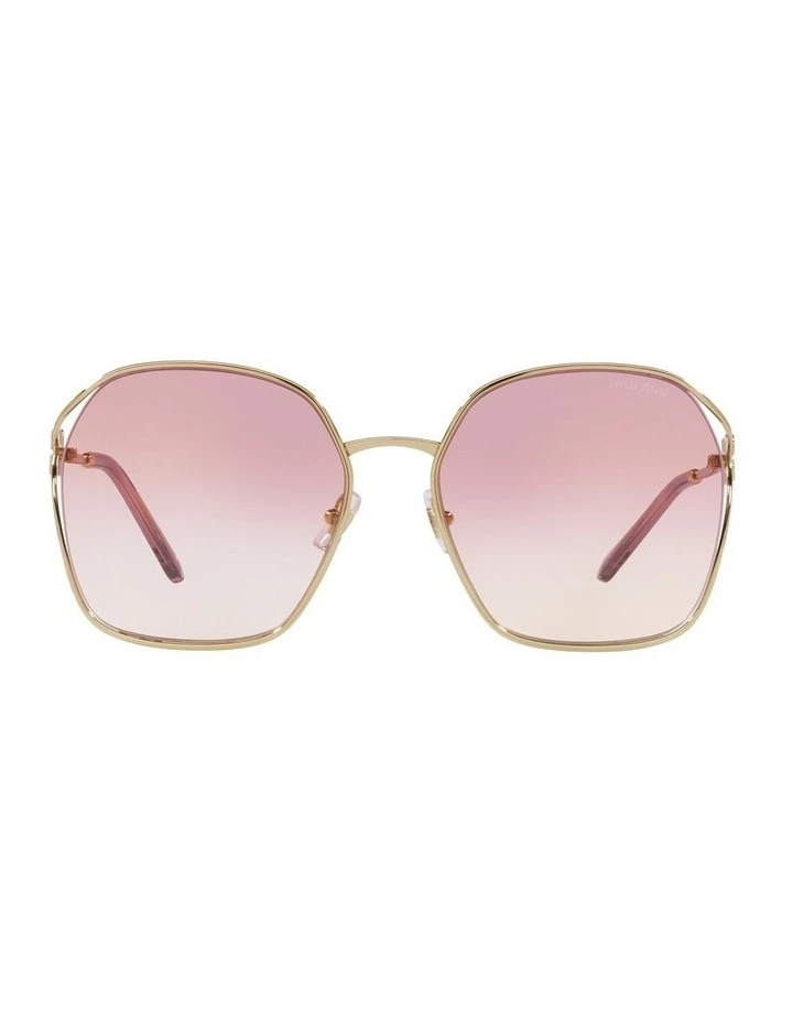 MU 52WS Gold Sunglasses