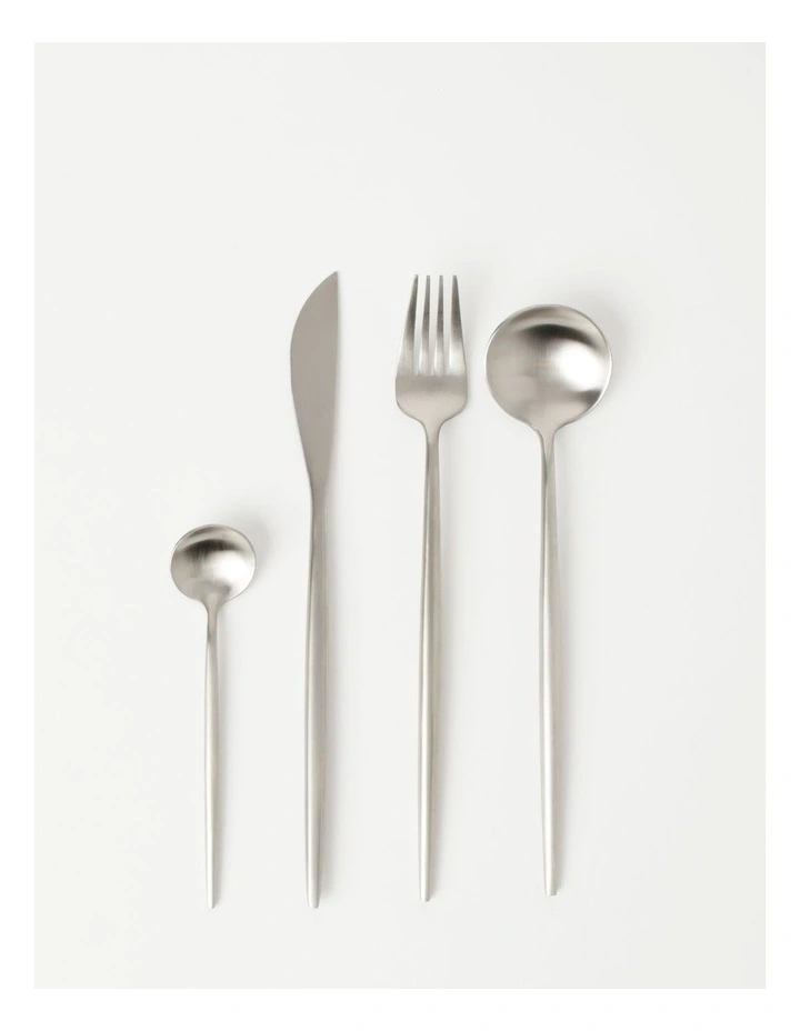 Spencer 16 Piece Stainless Steel Cutlery in Silver