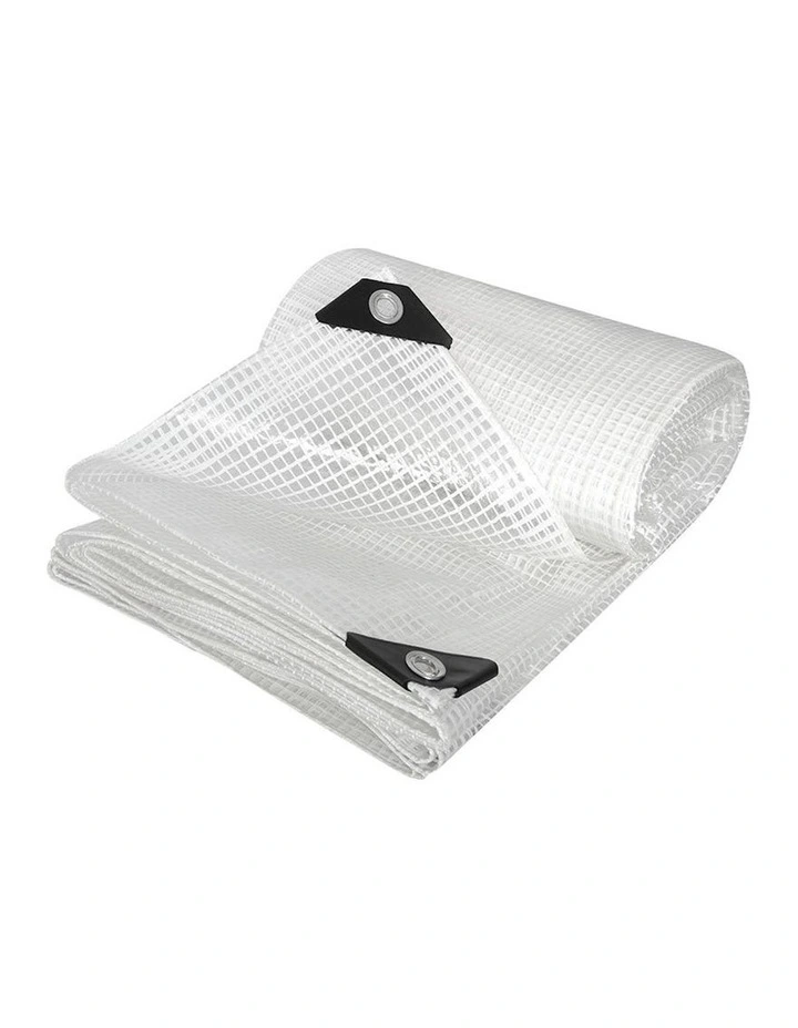 Heavy Duty Tarp 200GSM 4.3mx6.1m in Clear