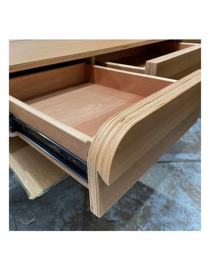 CELIO Study Desk with Storage 1.2M Natural