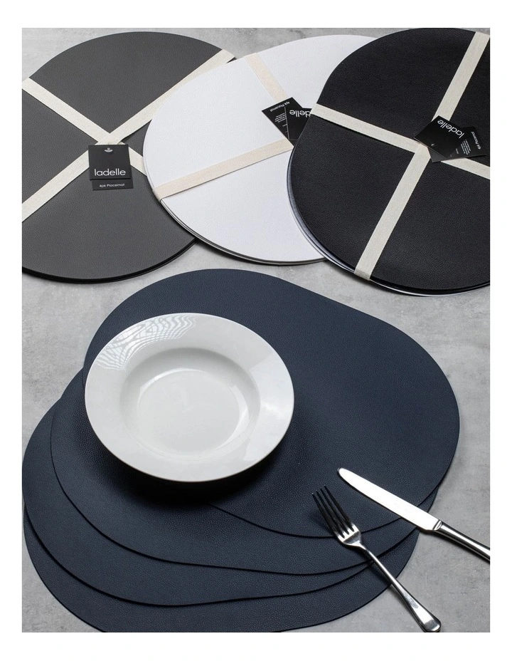 Hugo Placemat 4 Pack in White