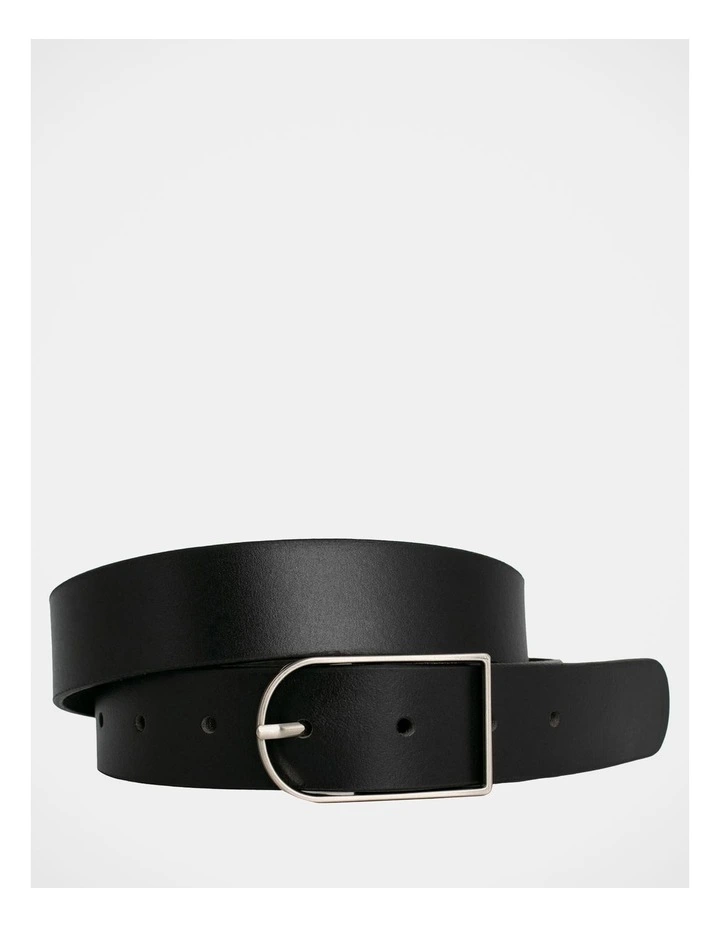 Olinda Leather Belt in Black