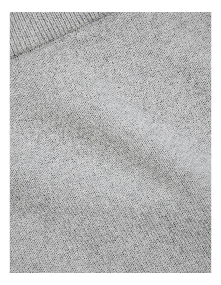 Knit Pant in Light Grey Marle