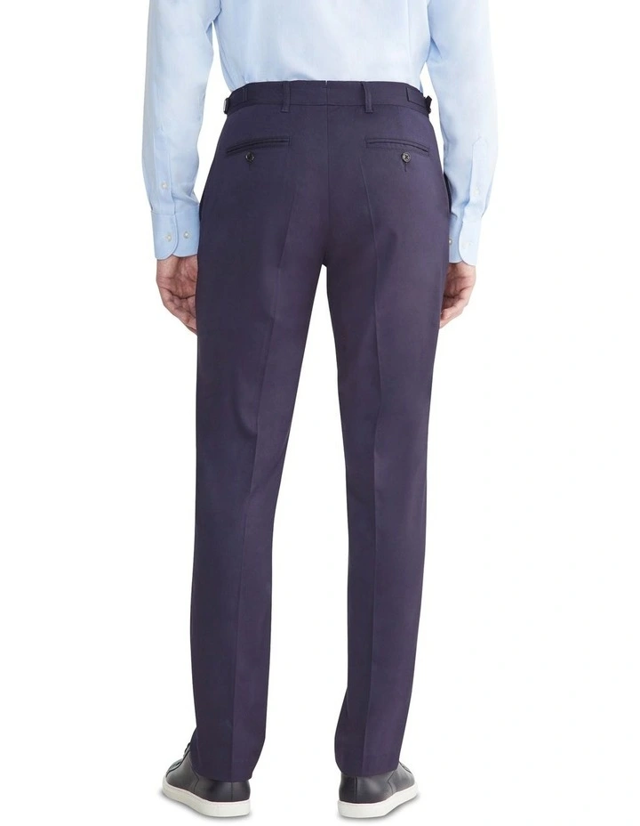 Marl Slim Stretch Pant in Blue