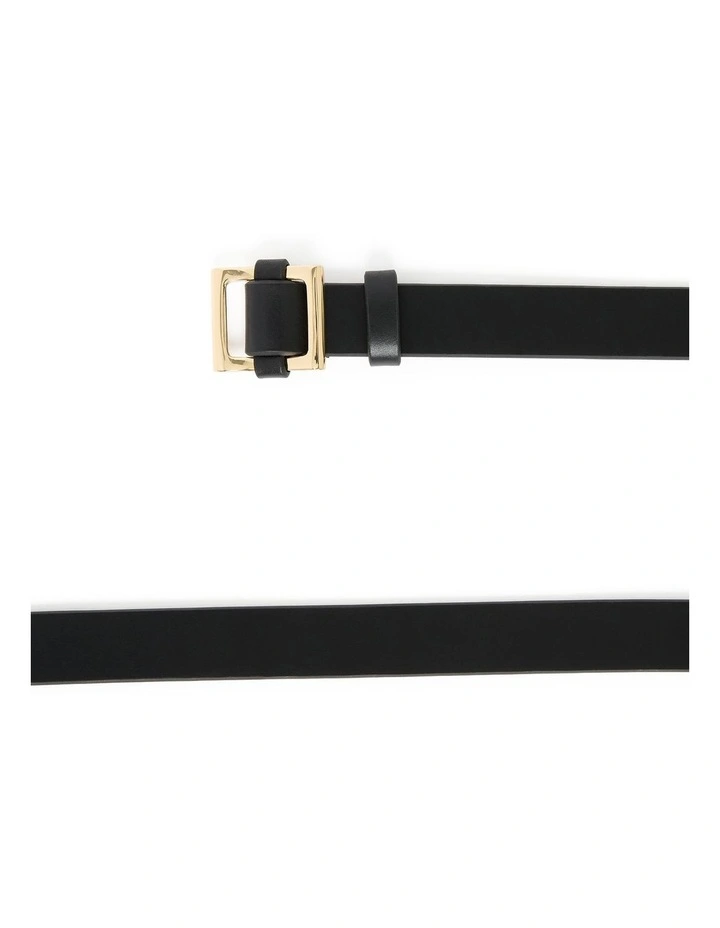 Tannie Leather Belt in Black