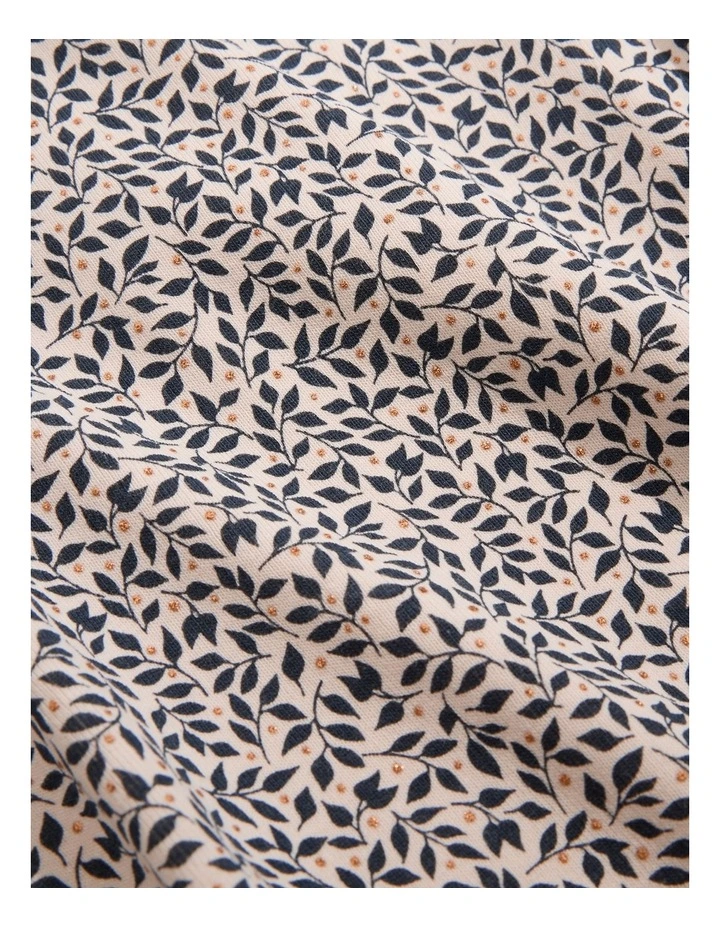 Gather Long Sleeve T-shirt (6-12 Months) in Fawn Micro Leaf